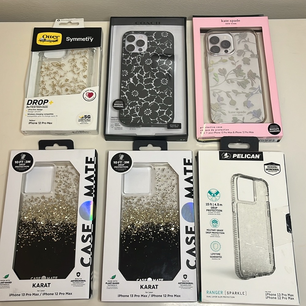 Assorted iPhone 13/12 Pro Max Cases